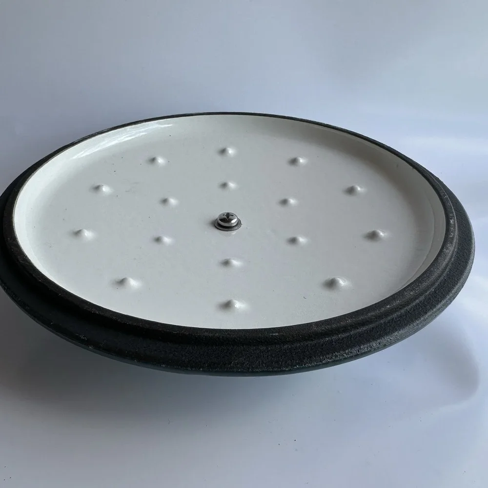 Basque Enameled Cast‎ Iron Cookware Replacement Lid Only Teal